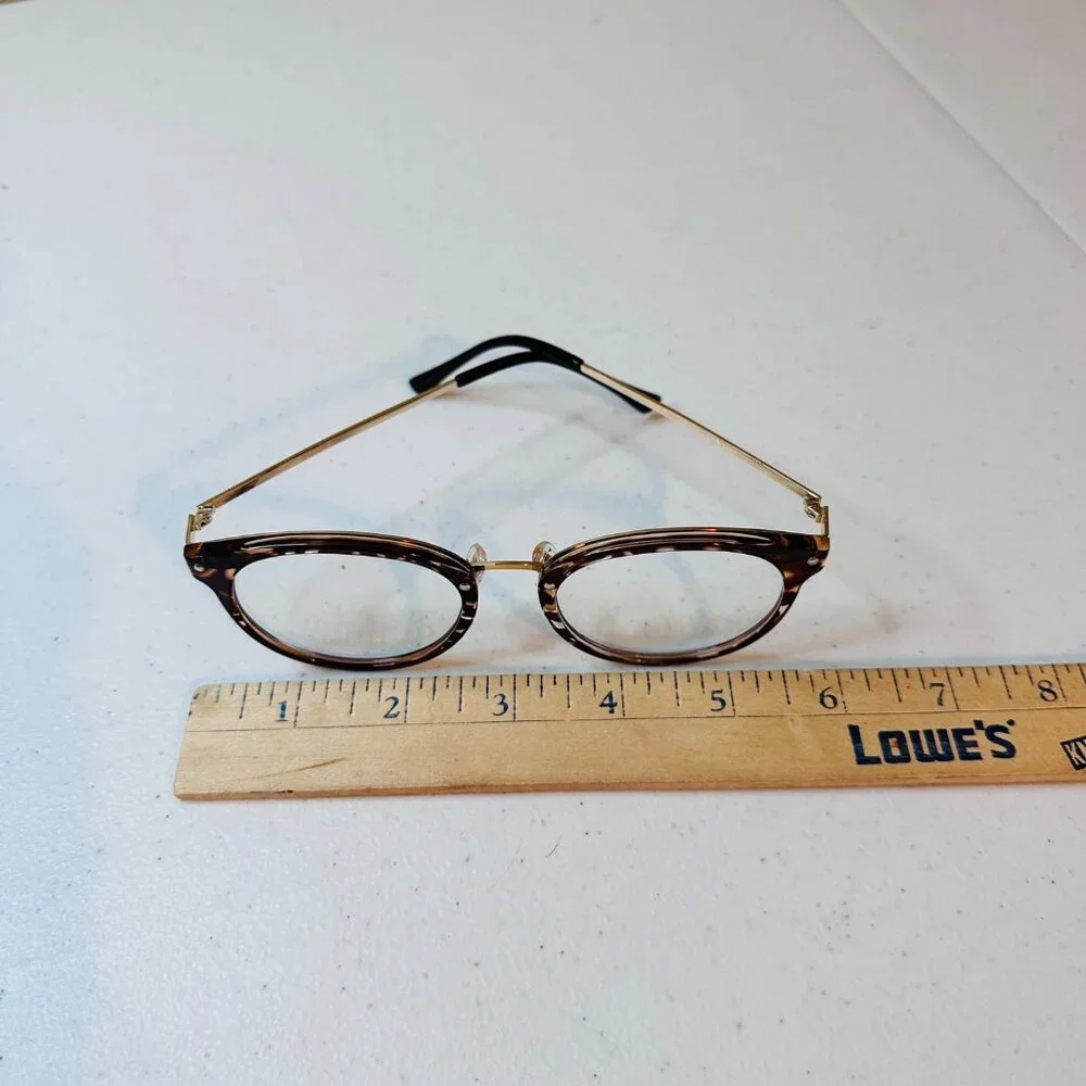Tortoiseshell Retro Round Frame Blue Light Blocking Glasses Anti-Blue Light Lens